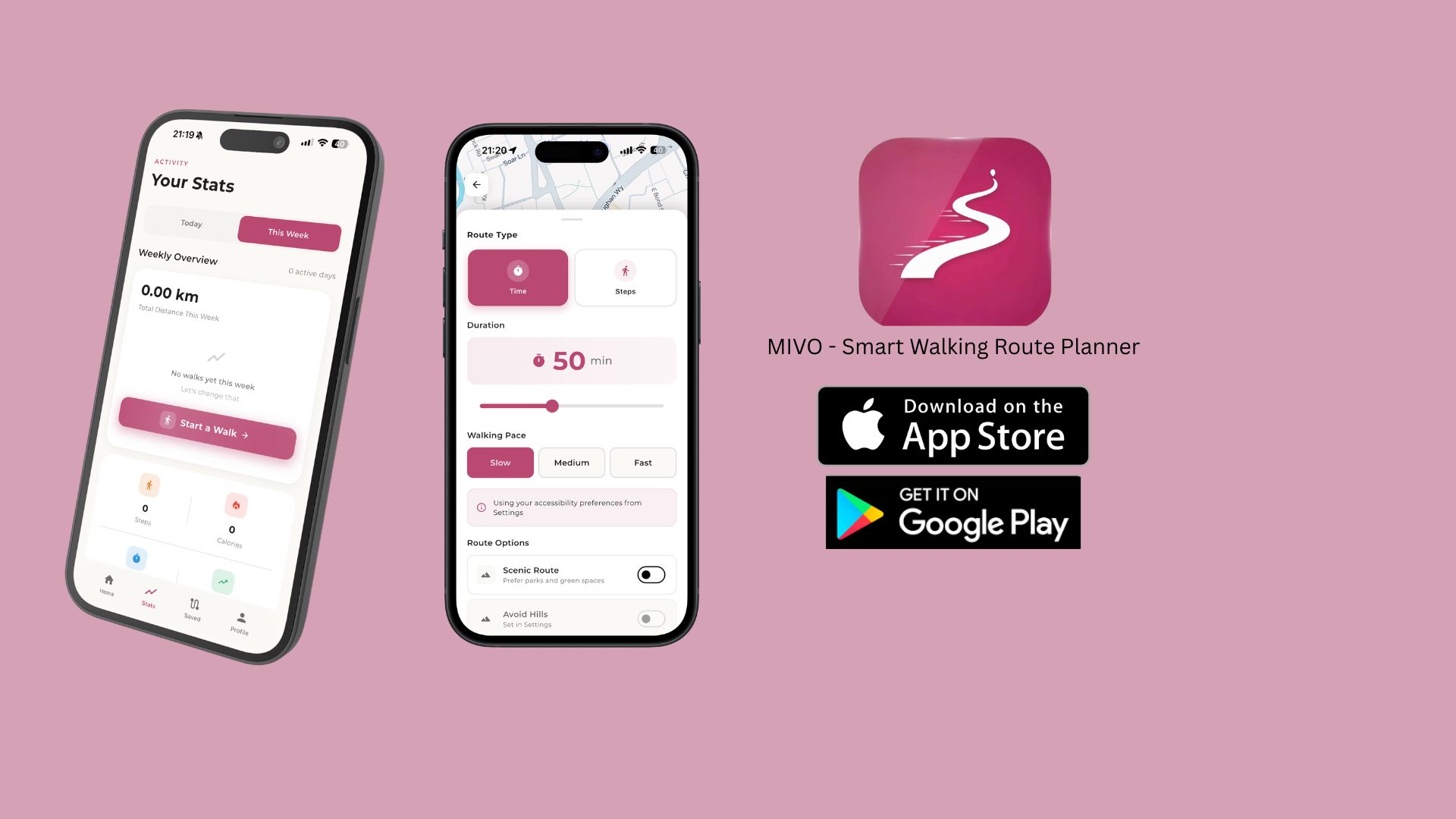 MIVO — Intelligent Walking Routes